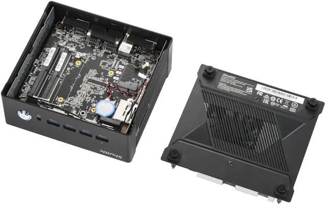 Alt view image 4 of 5 - SHUTTLE NANO NT10H7 BAREBONE PC INTEL ULTRA 7 155H NO RAM/SSD/OS