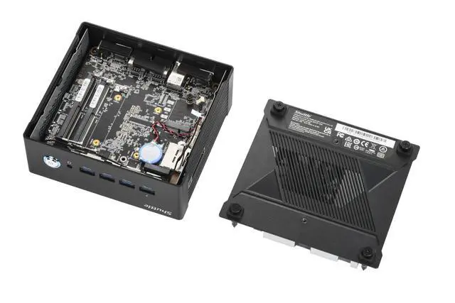 Alt view image 4 of 5 - SHUTTLE NANO NA10H7 BAREBONE PC AMD RYZEN 7 8845HS NO RAM/SSD/OS