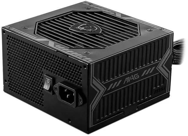 Alt view image 2 of 2 - MSI MAG 650W Power Supply Internal 120 V AC 230 V AC Input 650 W Active PFC PCI Express Connector 5.1 1 Fan 85% Efficiency On/Off Switch MAGA650GNII