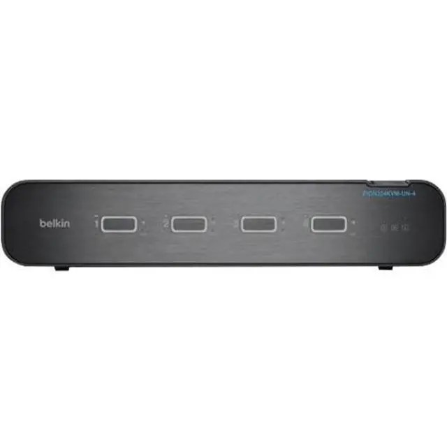 Alt view image 7 of 7 - Belkin Universal 2nd Gen Secure KVM Switch 4-Port Dual Head w/ CAC F1DN204KVMUN4