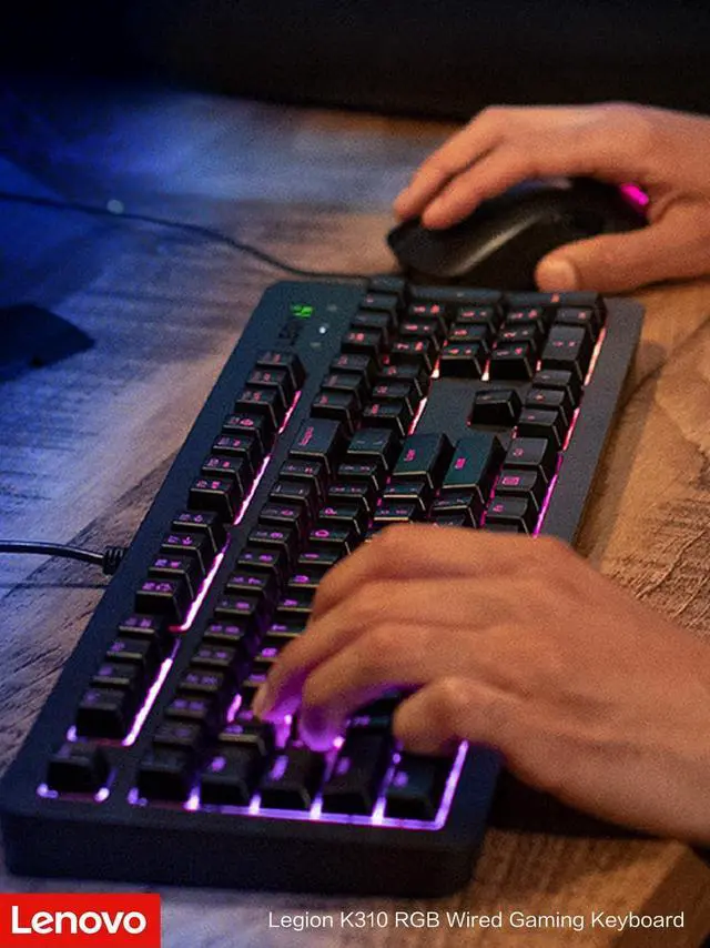 Alt view image 5 of 6 - Lenovo Legion K310 RGB Gaming Keyboard US English GY41N91873