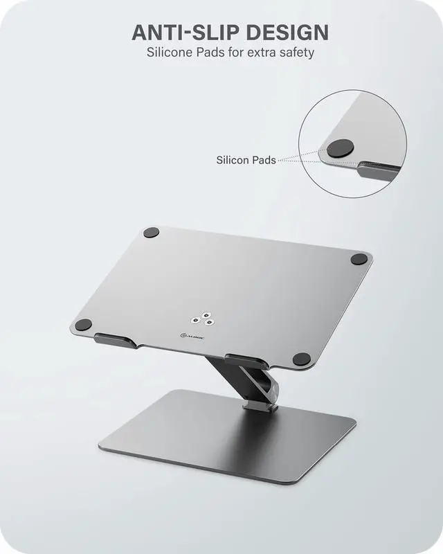 Alt view image 3 of 7 - ALOGIC Elite Adjustable Laptop Stand, Ergonomic Riser Aluminium Design, Portable and Sturdy