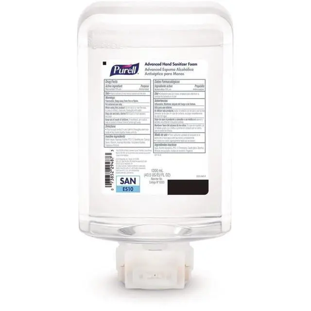 Alt view image 2 of 7 - Advanced Hand Sanitizer Foam Refill for PURELL ES10 Automatic Hand Sanitizer Dispenser 1200 mL Citrus Scent 2/Carton 835302