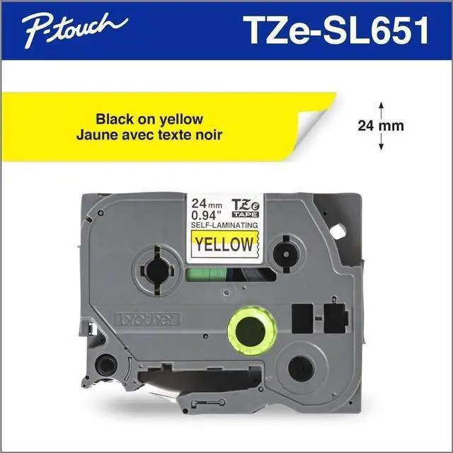 Alt view image 3 of 3 - Brother Self-Laminating Tape TZESL651