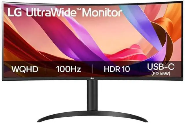 Alt view image 9 of 15 - LG 34 LG MONITOR, 3440X1440, CURVED, 21:9 VA, HDMI 2.0 (2), DP 1.4, USB TYPE-C, USB