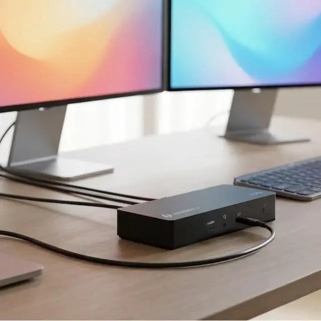 Alt view image 11 of 13 - CODi CentroT4 10-in-1 Thunderbolt 4 Docking Station - for Notebook, Workstation, Monitor, Headset, Tablet PC, Smartphone - Charging Capability - Thunderbolt 4 - 2 Displays Supported - 8K @ 30Hz, 4K @