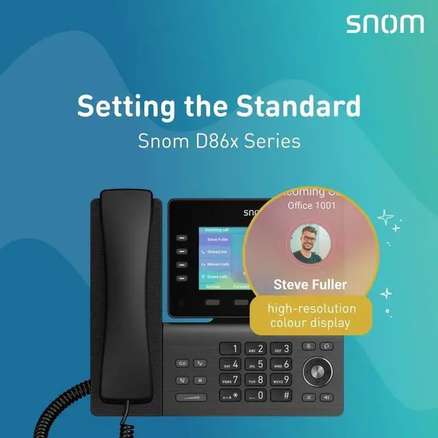 Alt view image 2 of 7 - SNOM D862 Phone Black