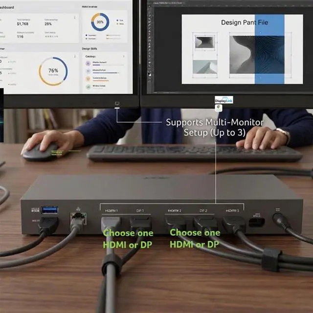 Alt view image 4 of 7 - Acer Universal Dock U33