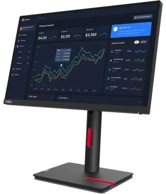Alt view image 7 of 14 - Lenovo ThinkVision 21.5 inch IPS FHD 60Hz Monitor - T22i-30
