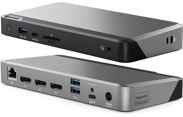Main image of Alogic Universal Dock Triple Display Screen 4K docking station with 100W power delivery PD DP Alt Mode USB-C and USB-A devices DUPRDX3WW