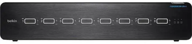 Main image of Belkin Universal 2nd Gen Secure KVM Switch 8-Port Dual Head w/ CAC F1DN208KVMUN4
