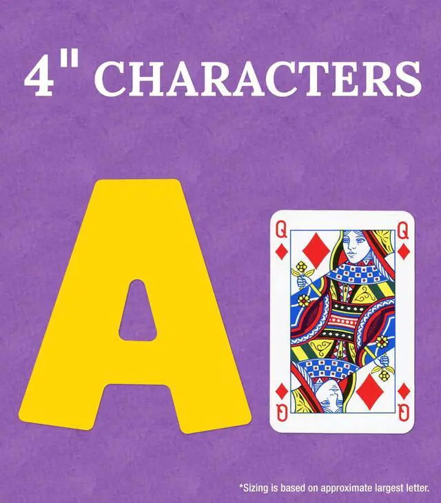 Alt view image 3 of 6 - EZ Letter Combo Packs 4" Tall Assorted Color Splash Character Colors 219 Pieces 130098