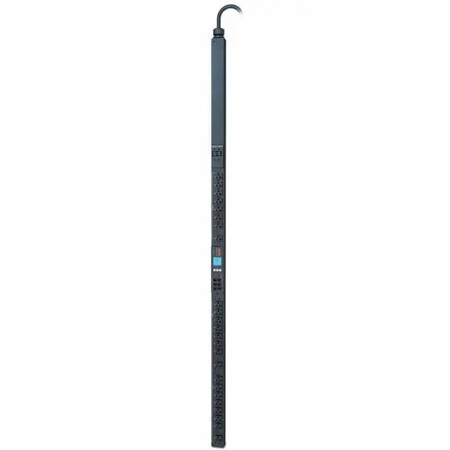 Alt view image 3 of 3 - APC NetShelter Rack PDU, Switched, 0U, 2.9kW 100V-120V 30A, (24) NEMA 5-20R outlets - Switched - NEMA L5-30P - 24 x NEMA 5-20R - 120 V AC, 100 V AC - 9.51 ft Cord Length - 0U - Vertical/Toolless - Rac