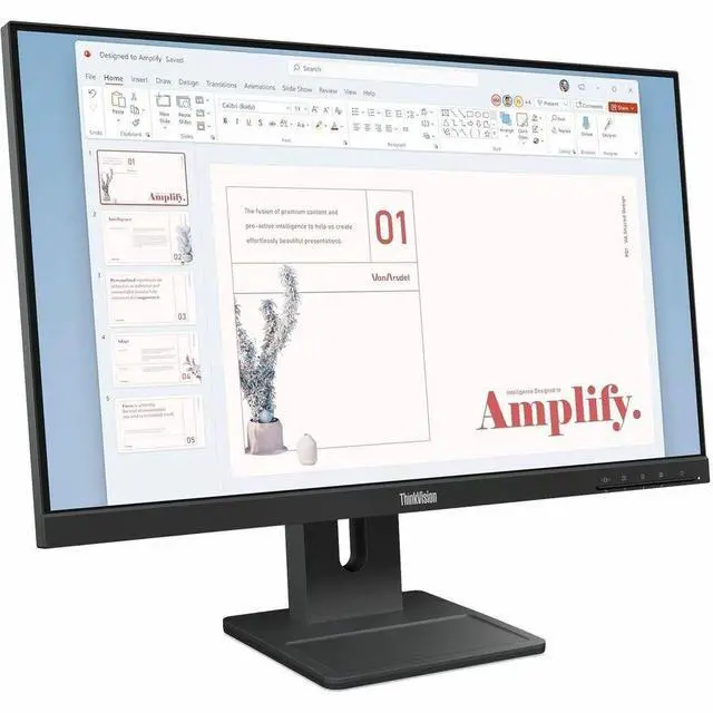 Main image of Lenovo ThinkVision E24-40 24" Class Full HD LED Monitor 16:9 Raven Black