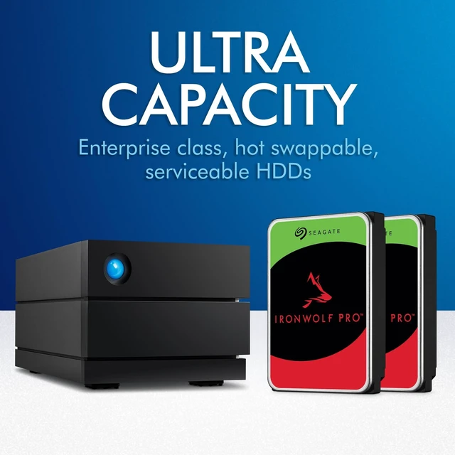 Alt view image 3 of 6 - LaCie 2big RAID 48TB External Hard Drive Desktop HDD STHJ48000800