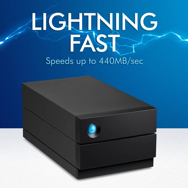Alt view image 4 of 6 - LaCie 2big RAID 48TB External Hard Drive Desktop HDD STHJ48000800