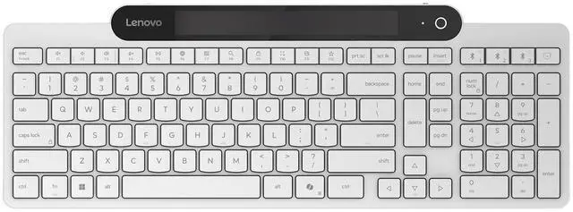 Alt view image 15 of 20 - Lenovo 800 Self-Charging Bluetooth Keyboard White