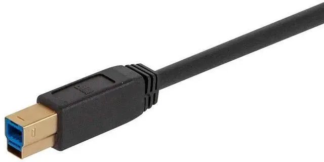Alt view image 9 of 13 - Monoprice USB 3.0 Type-A to Type-B Cable - 6 Feet - Black, Compatible With Monitor, Scanner, Hard Disk Drive, USB Hub, Printers - Select Series
