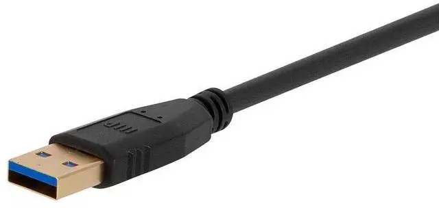 Alt view image 10 of 13 - Monoprice USB 3.0 Type-A to Type-B Cable - 6 Feet - Black, Compatible With Monitor, Scanner, Hard Disk Drive, USB Hub, Printers - Select Series