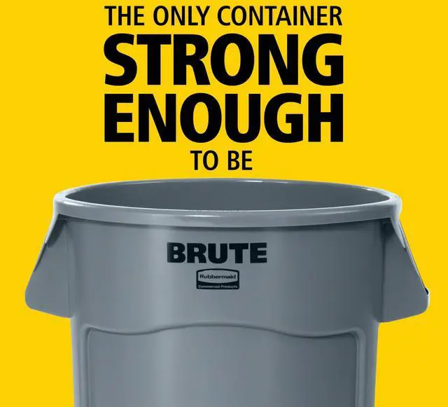 Alt view image 10 of 13 - RUBBERMAID FG262000DGRN Brute 20 gal. Green Polyethylene Round Utility Container