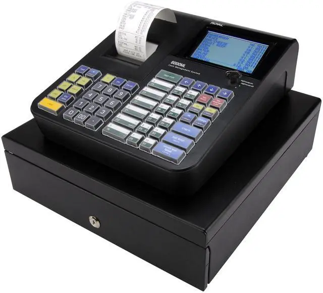 Alt view image 3 of 9 - Royal 6000ML Cash Register, Black