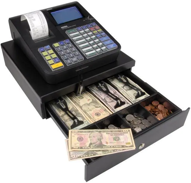 Alt view image 7 of 9 - Royal 6000ML Cash Register, Black