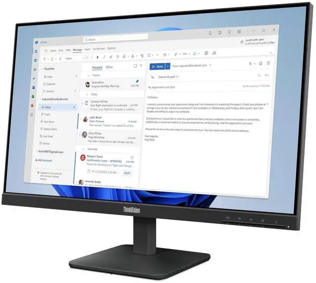 Alt view image 17 of 20 - Lenovo ThinkVision S24-4e 23.8 inch Monitor