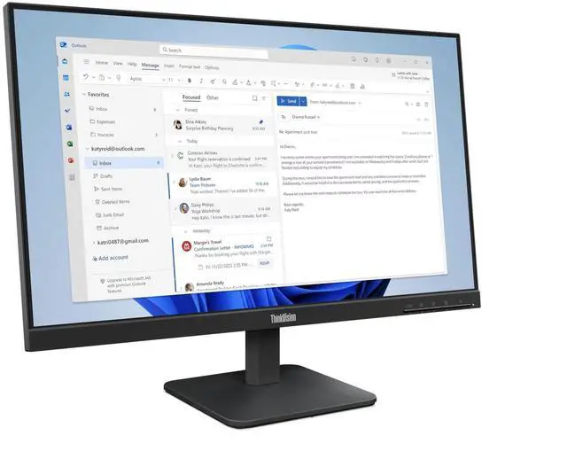 Alt view image 18 of 20 - Lenovo ThinkVision S24-4e 23.8 inch Monitor