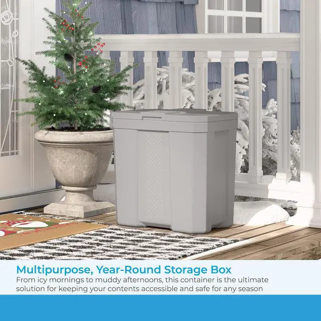 Alt view image 2 of 7 - Salt Box 28 gal 23.75 x 15.75 x 23.75. Dove Gray BMBX300D