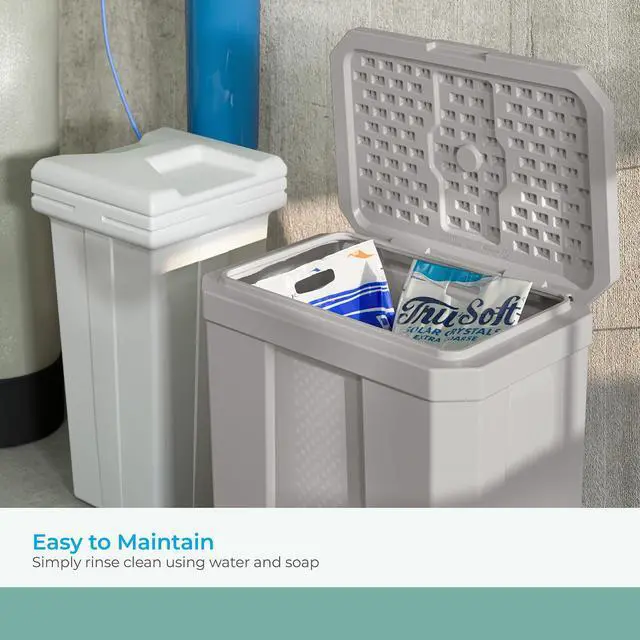 Alt view image 6 of 7 - Salt Box 28 gal 23.75 x 15.75 x 23.75. Dove Gray BMBX300D