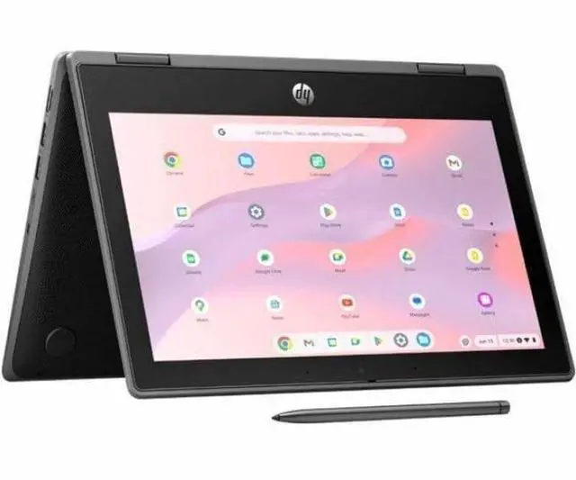 Alt view image 8 of 11 - HP Fortis Flip G1i 11" Touchscreen Convertible 2 in 1 Chromebook - Intel N150 - 4 GB - 32 GB Flash Memory - English Keyboard - Smart Buy - Intel Chip - ChromeOS