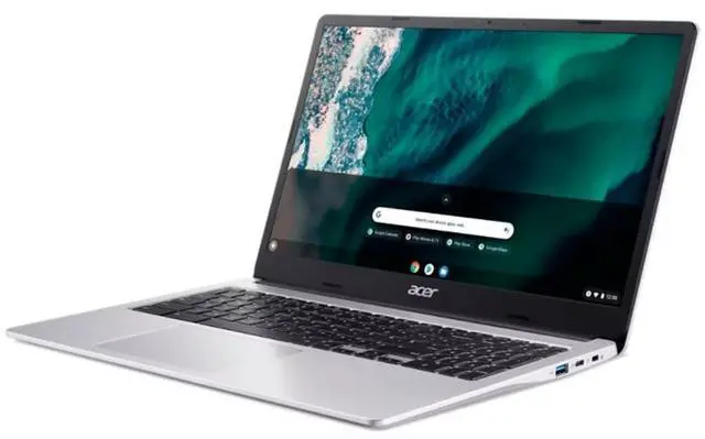 Alt view image 10 of 14 - Acer Chromebook 315 15.6" Full HD Laptop - Intel Celeron N4500, 4GB RAM, 64GB eMMC, Sparkly Silver + Protective Case