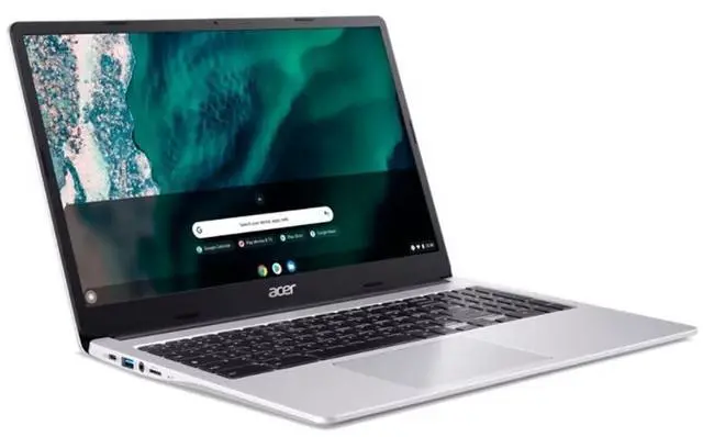 Alt view image 11 of 14 - Acer Chromebook 315 15.6" Full HD Laptop - Intel Celeron N4500, 4GB RAM, 64GB eMMC, Sparkly Silver + Protective Case