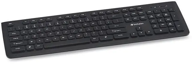 Main image of Verbatim 99793 Wireless Slim Keyboard, Black