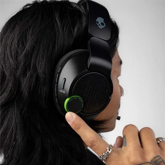 Alt view image 11 of 14 - Skullcandy Multi-Platform Sensory Bass Wireless Gaming Headset - Stereo - USB Type A, Mini-phone (3.5mm) - Wireless - Bluetooth/RF - 36 Ohm - 20 Hz to 20 kHz - Over-the-head, Over-the-ear - Binaural -