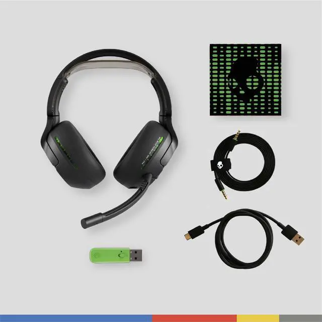 Alt view image 13 of 14 - Skullcandy Multi-Platform Sensory Bass Wireless Gaming Headset - Stereo - USB Type A, Mini-phone (3.5mm) - Wireless - Bluetooth/RF - 36 Ohm - 20 Hz to 20 kHz - Over-the-head, Over-the-ear - Binaural -