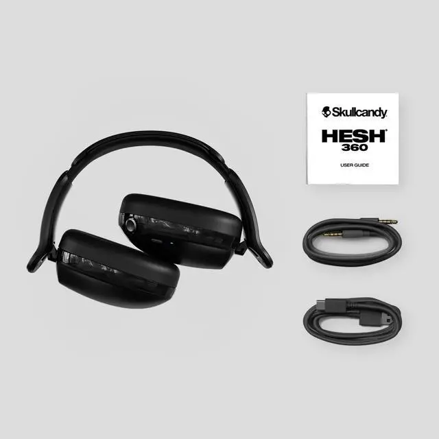 Alt view image 3 of 7 - Skullcandy Hesh 360 Wireless Over-Ear Bluetooth Headphones - Bone