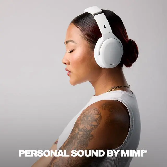 Alt view image 7 of 12 - Skullcandy Crusher ANC 2 Headset - Stereo - Wireless - Bluetooth - 32 Ohm - 20 Hz to 20 kHz - On-ear, Over-the-head - Binaural - Circumaural - Noise Canceling - Gray