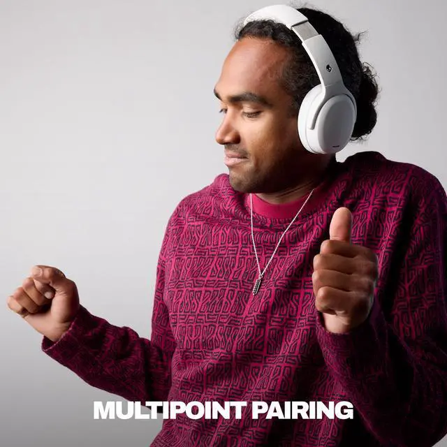 Alt view image 8 of 12 - Skullcandy Crusher ANC 2 Headset - Stereo - Wireless - Bluetooth - 32 Ohm - 20 Hz to 20 kHz - On-ear, Over-the-head - Binaural - Circumaural - Noise Canceling - Gray