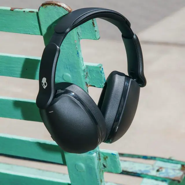 Alt view image 13 of 14 - Skullcandy Wireless Headphones - Stereo - Mini-phone (3.5mm) - Wired/Wireless - Bluetooth - 32 Ohm - 20 Hz to 20 kHz - Over-the-ear, Over-the-head - Binaural - Circumaural - True Black