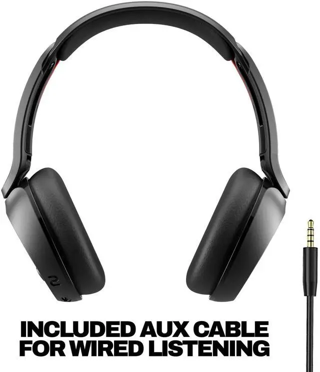 Alt view image 9 of 14 - Skullcandy Icon 180 Headset - Alexa, Google Assistant - Stereo - Mini-phone (3.5mm), AUX - Wired/Wireless - Bluetooth - 32 Ohm - 20 Hz to 20 kHz - Over-the-head, On-ear - Binaural - Supra-aural - True