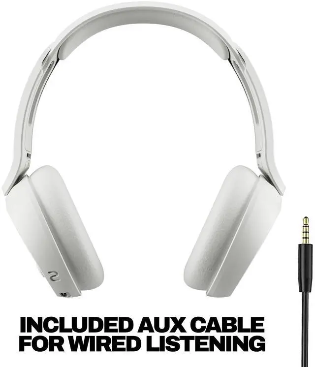 Alt view image 2 of 7 - Skullcandy Icon 180 Wireless On-Ear Bluetooth Headphones - Bone