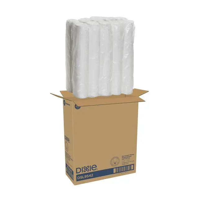 Alt view image 2 of 5 - Smart Top Reclosable Lids for Hot Cups Fits 10 oz to 20 oz Hot Cups Plastic White 1000/Carton DSL9542