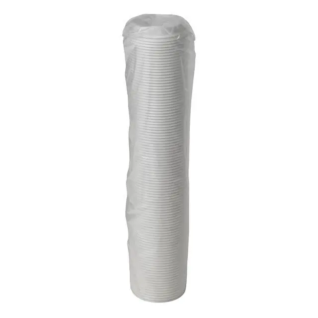 Alt view image 4 of 5 - Smart Top Reclosable Lids for Hot Cups Fits 10 oz to 20 oz Hot Cups Plastic White 1000/Carton DSL9542