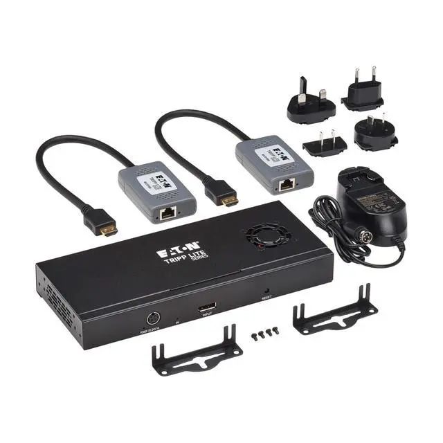 Alt view image 3 of 7 - Tripp Lite 2-Port DisplayPort to HDMI Splitter/Extender Kit over Cat6