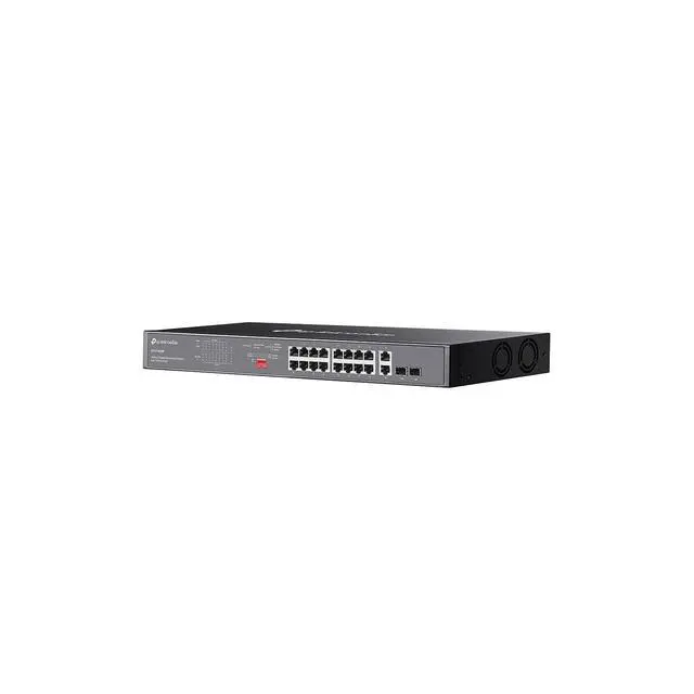 Alt view image 2 of 3 - TP-Link Omada 18-Port Gigabit Rackmount Switch with 16-Port PoE+ DS1018GMP