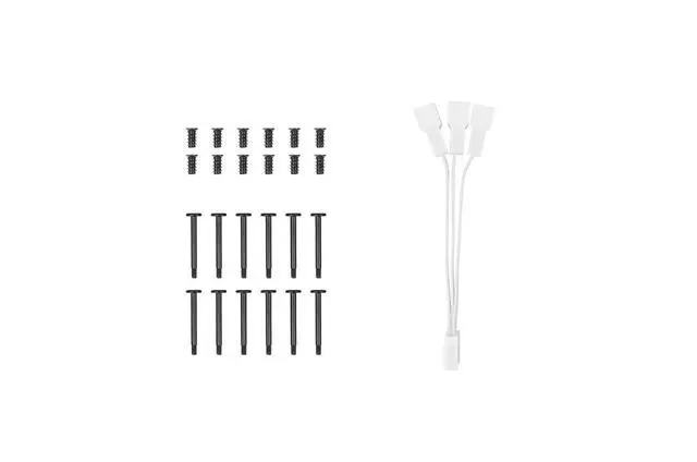 Alt view image 4 of 5 - Thermaltake LE120 ARGB PWM Fan White (3 Pack)