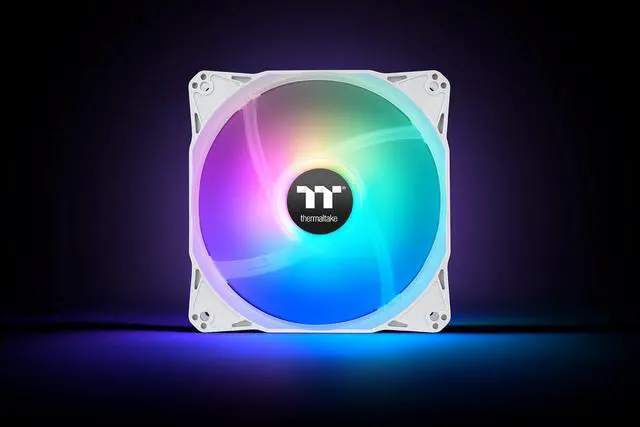 Alt view image 5 of 5 - Thermaltake LE120 ARGB PWM Fan White (3 Pack)