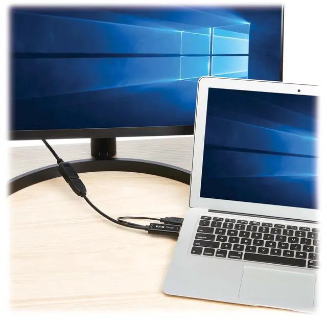 Alt view image 2 of 7 - Eaton Tripp Lite 7" HDMI to DisplayPort Active Converter M/F with USB Power