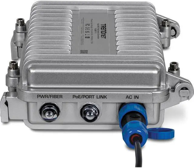 Alt view image 11 of 15 - TRENDnet Industrial Outdoor 10G SFP+ to 10G PoE++ Media Converter (95W), TI-OBF711, 1 x 10G LC Duplex Single Mode Fiber Optic Port, 1 x 10G PoE++ RJ45 Port, Up to 95W, NDAA + TAA Compliant